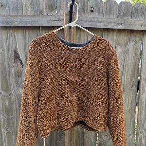 Cozy Brown Knit Sweater
